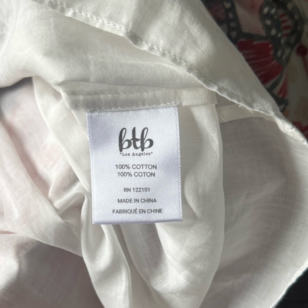 NWT BTB Los Angeles Smocked 100% cotton Flutter Sleeve Maxi Dress Size medium - Picture 14 of 16